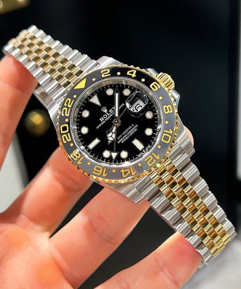 Rolex GMT II Gold Silver First Copy Watch
