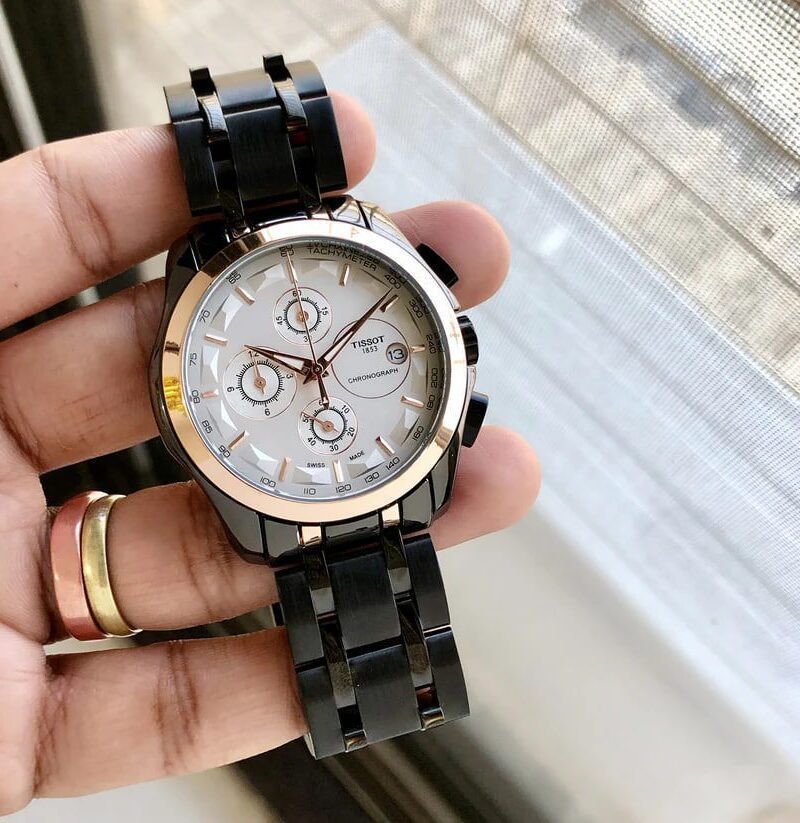 Tissot For Men Black First Copy Watch