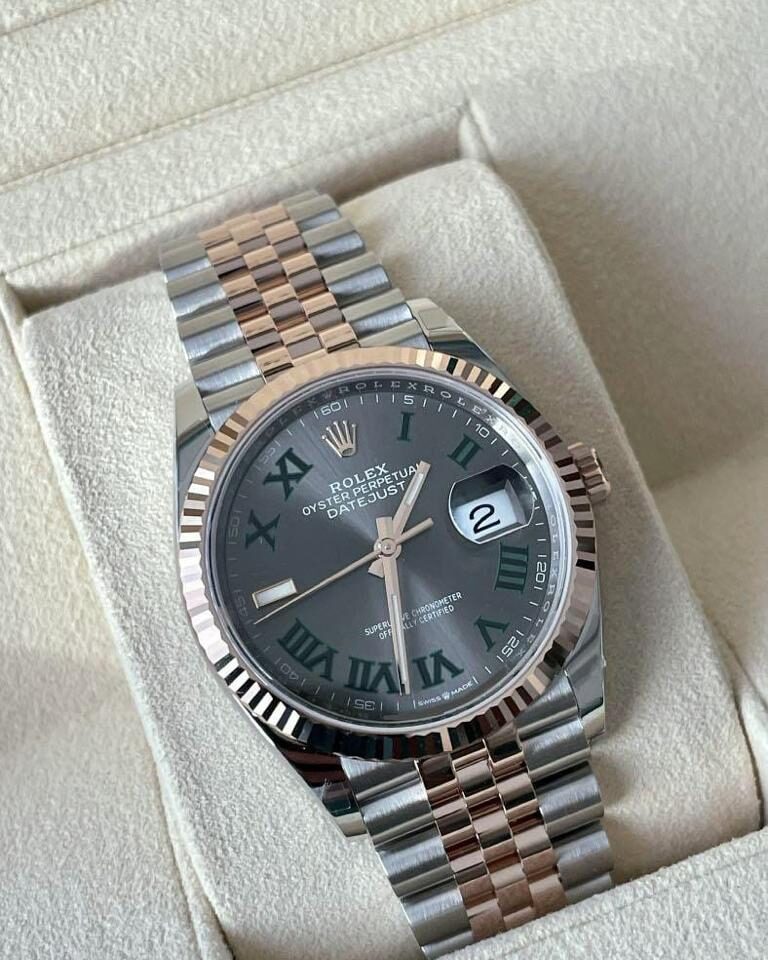 Rolex Datejust 36 Gold silver