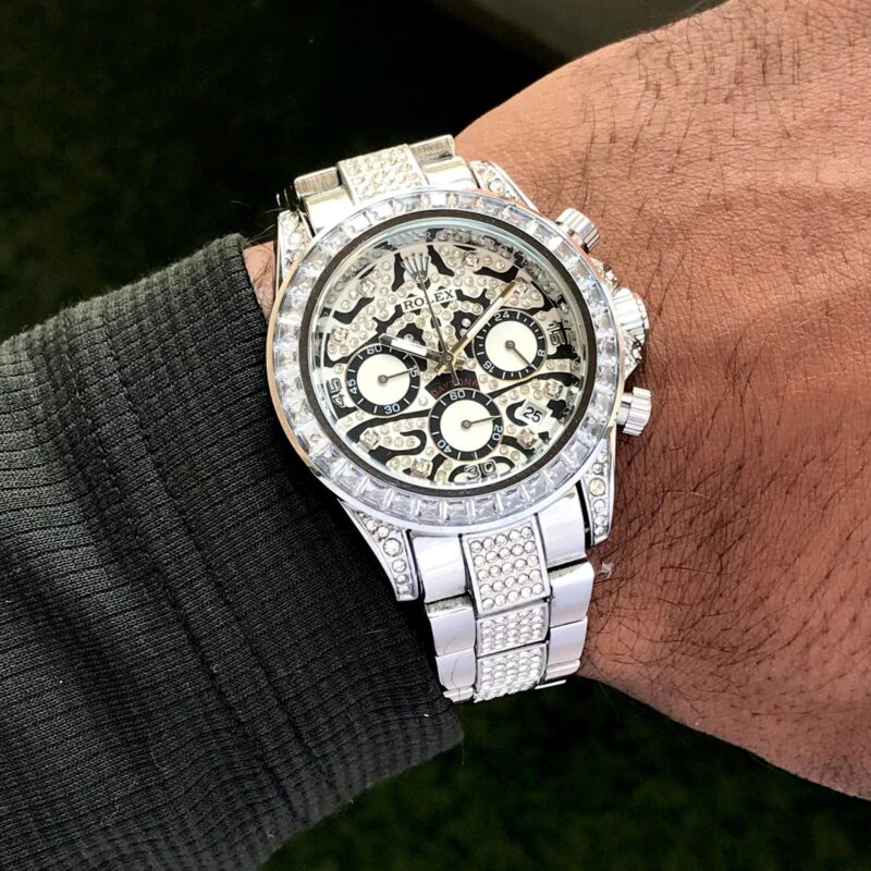 Rolex silver Oyster Tiger Eye First Copy watch