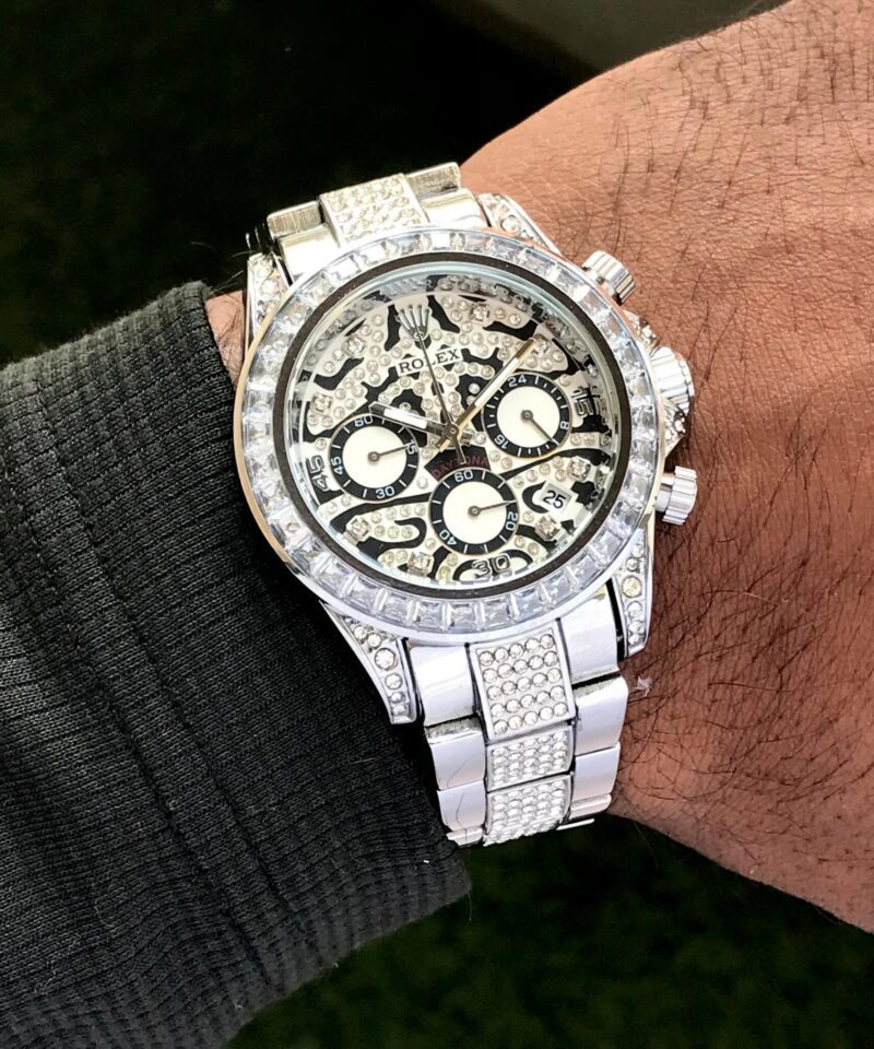 Rolex silver Oyster Tiger Eye First Copy watch