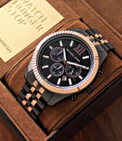 Michael Kors Dynamic Lexington Black First Copy Watch