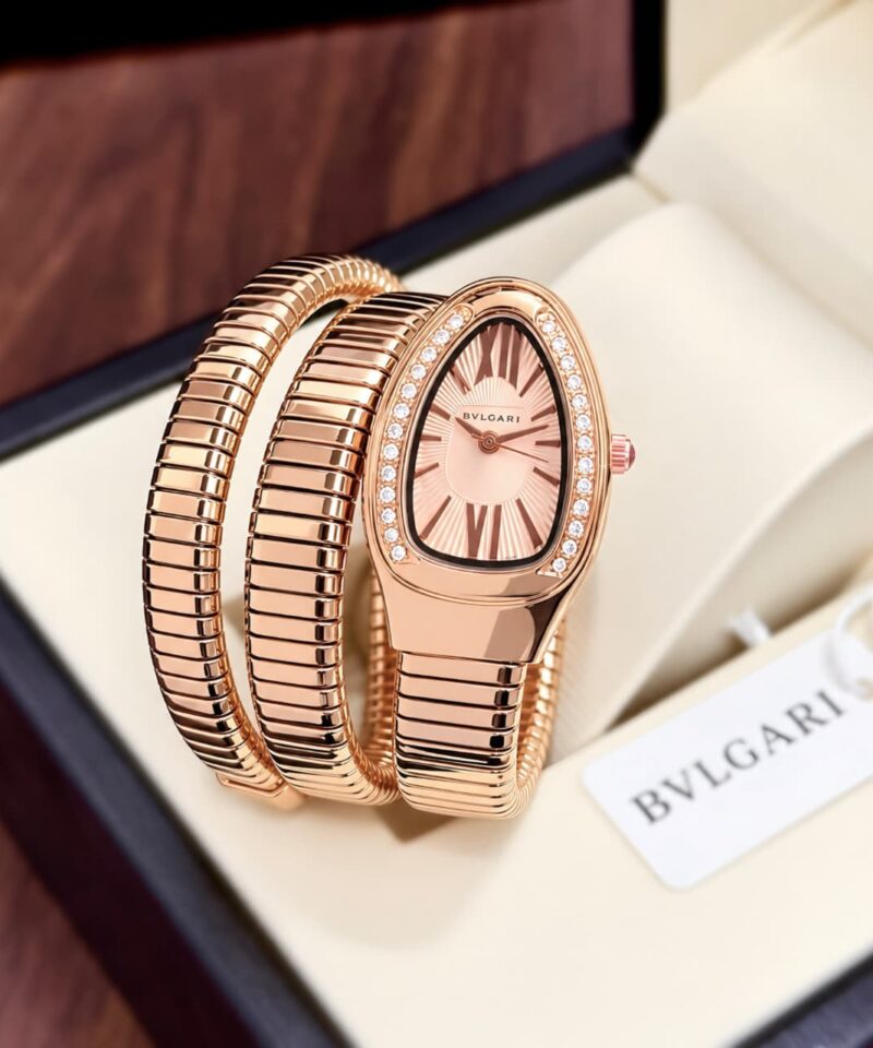 Bvlgari Serpenti Rose Gold Dual wrist adjustable bracelet