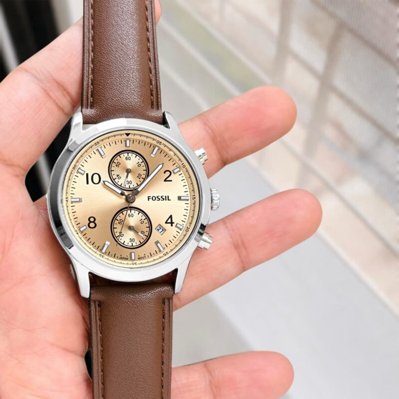 Fossil BQM7105 Soft Brown Leather Strap Watch