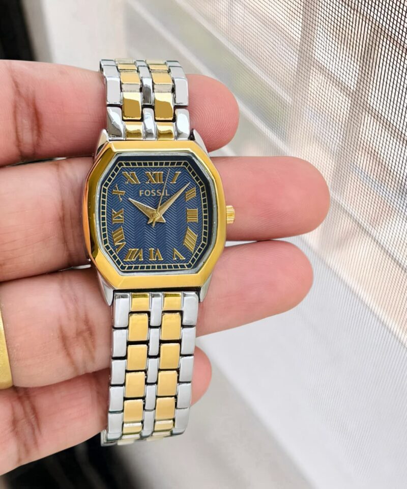 Fossil Harlow Blue Roman Numeral Hour Markers Watch