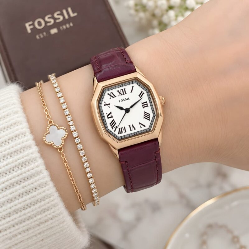 Fossil Harlow Premium Rosegold-Tone Case Watch