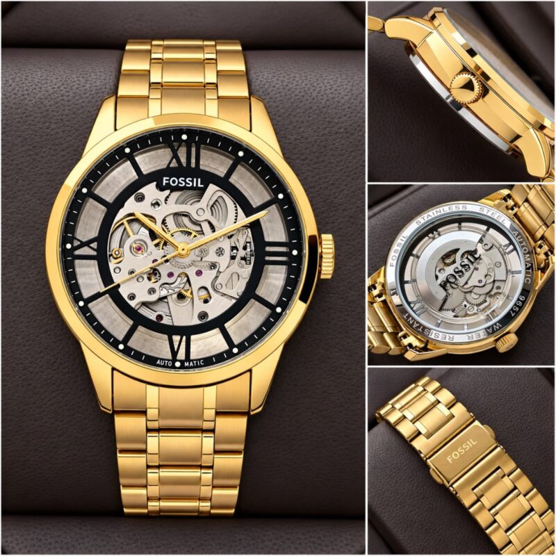 Fossil Townsman Automatic 5 Link Stainless Steel Bracelet