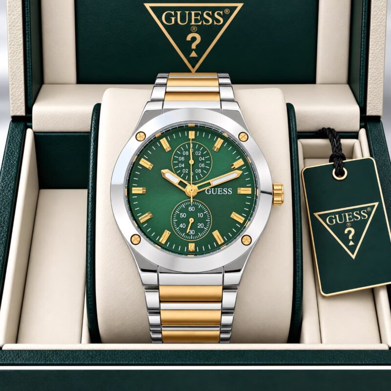Guess GD Jet Series GW0795G1 Premium Green Sunray Dial