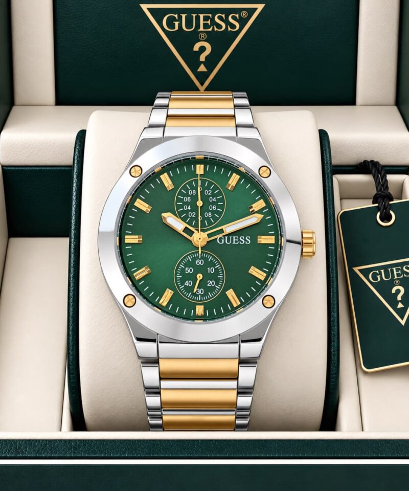 Guess GD Jet Series GW0795G1 Premium Green Sunray Dial