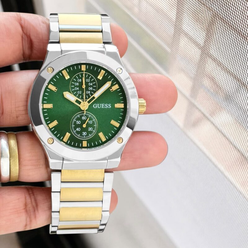 Guess GD Jet Series GW0795G1 Premium Green Sunray Dial