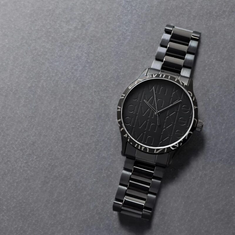 Iconic Calvin Klein Textured Bezel Watch