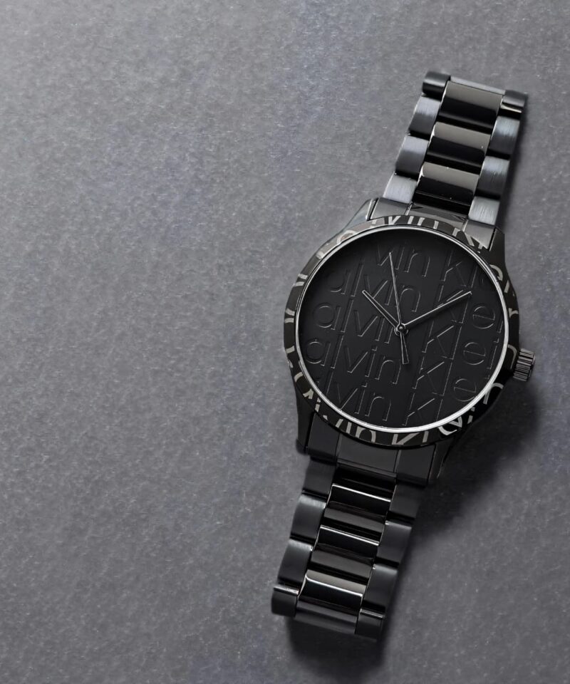 Iconic Calvin Klein Textured Bezel Watch