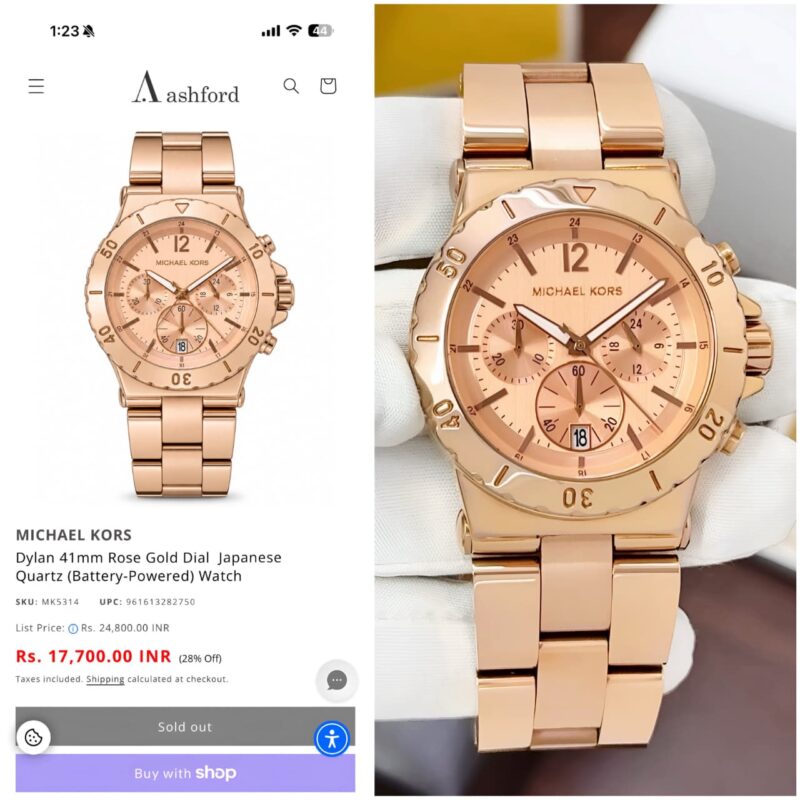 Michael Kors Bold Tachymeter-Style Rotating Bezel Watch