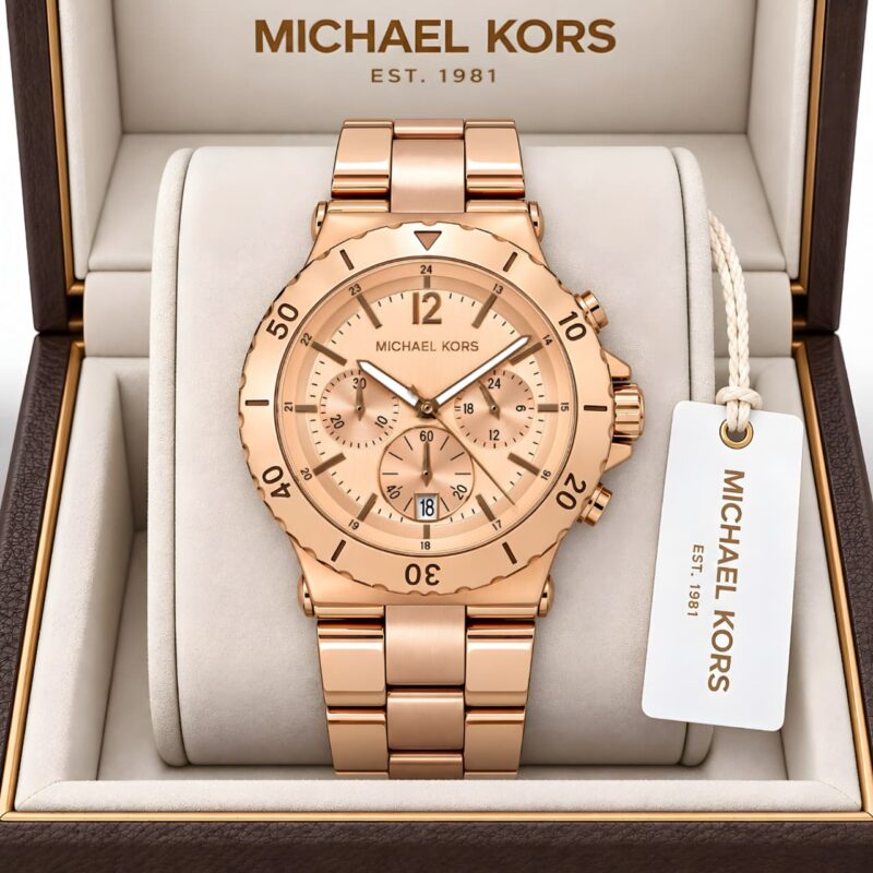 Michael Kors Bold Tachymeter-Style Rotating Bezel Watch