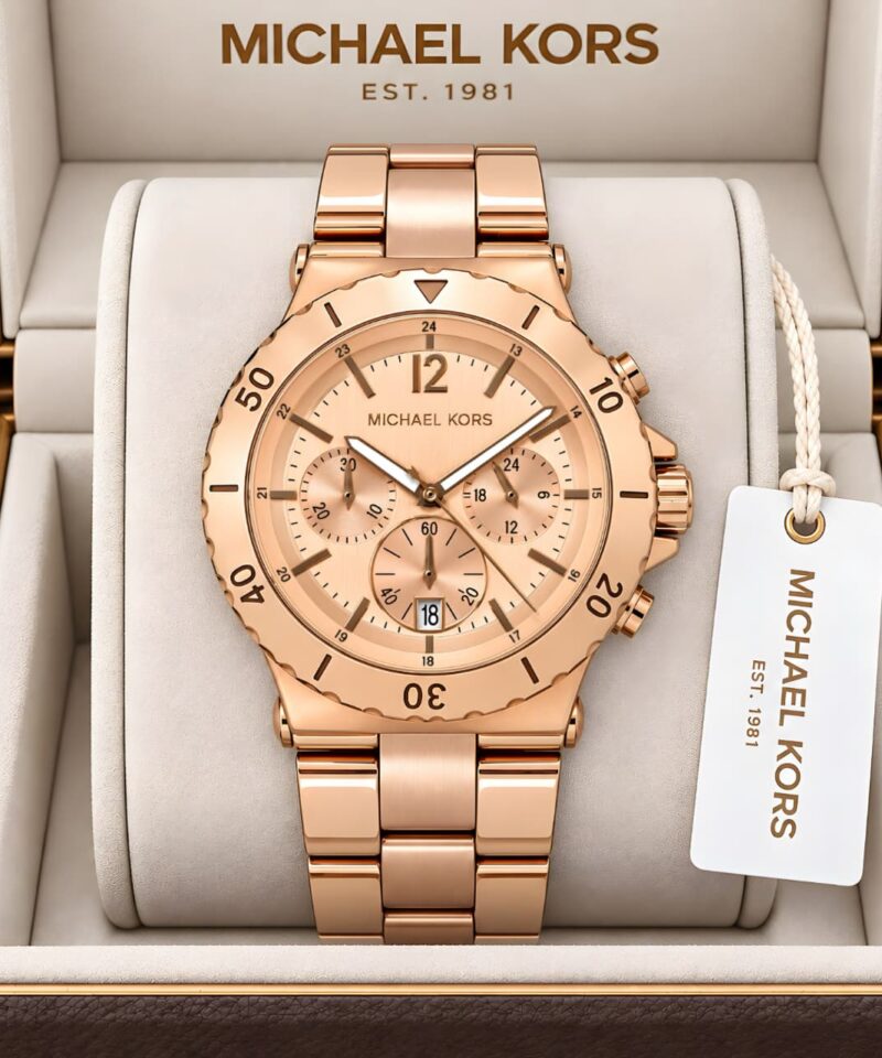 Michael Kors Bold Tachymeter-Style Rotating Bezel Watch