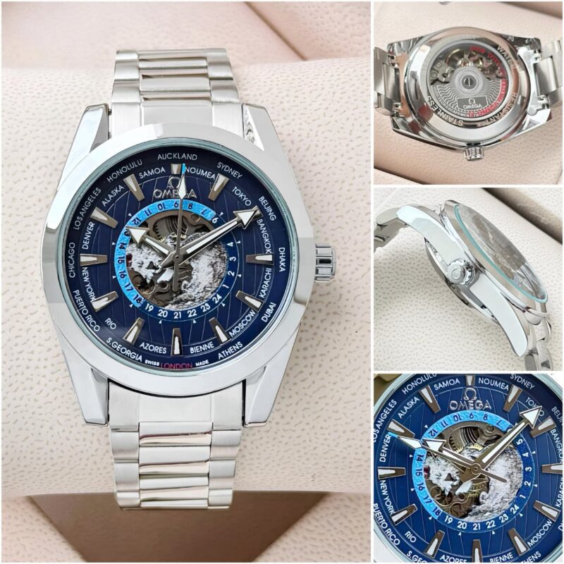 Omega Seamasters World Map Stainless steel Body and Bracelet