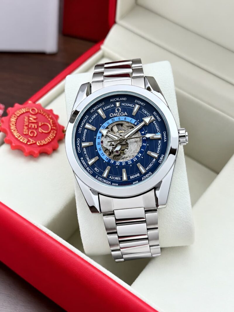 Omega Seamasters World Map Stainless steel Body and Bracelet