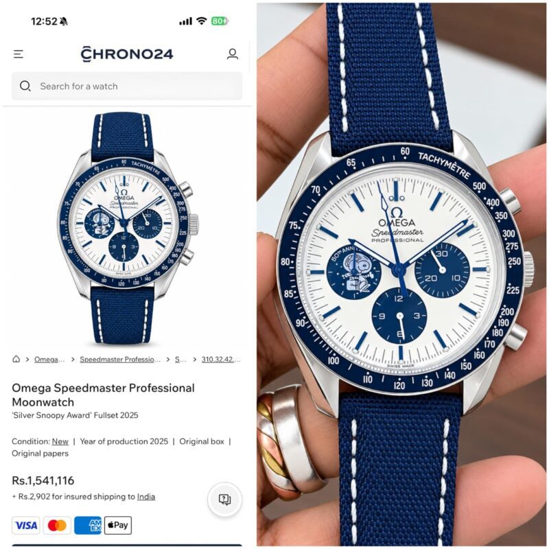 Omega Speedmaster Professional Chronograph Fabric Strap