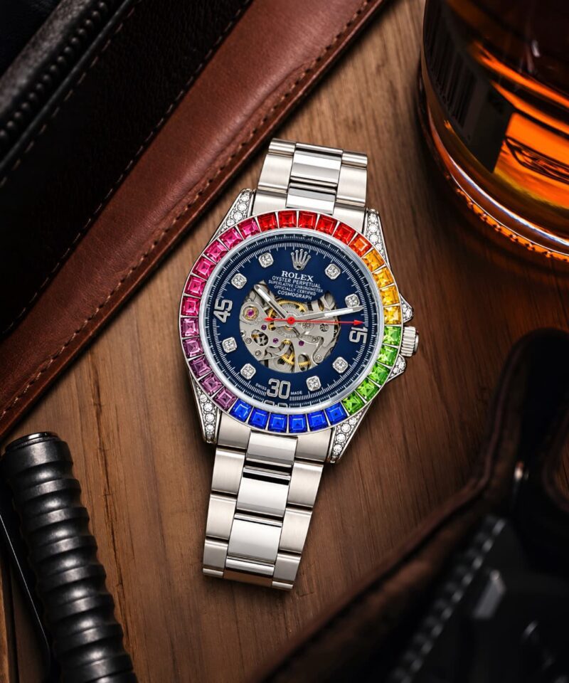 ROLEX Rainbow Automatic blue Watch