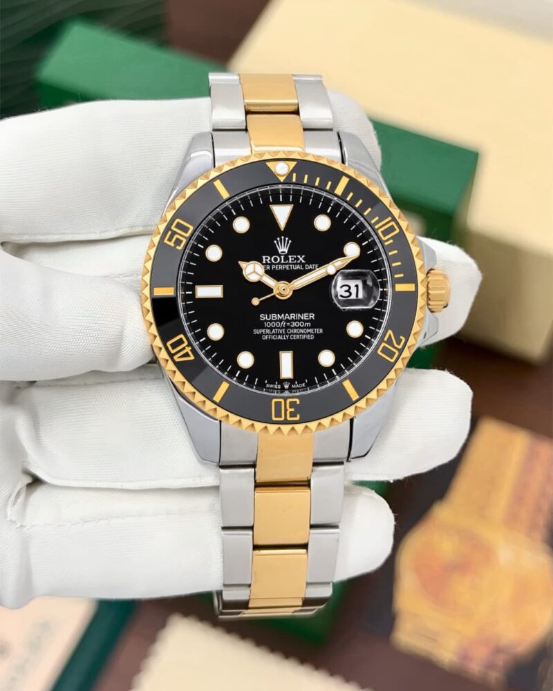 Rolex For Men Submariner Premium Black Sunray Dial