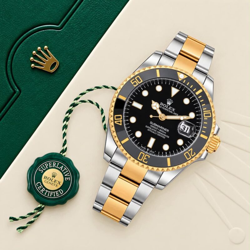 Rolex For Men Submariner Premium Black Sunray Dial