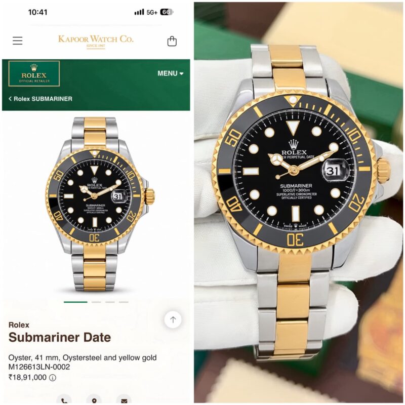 Rolex For Men Submariner Premium Black Sunray Dial