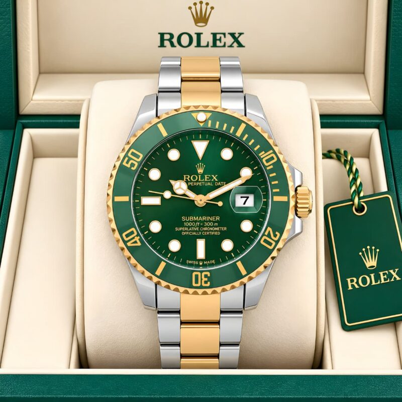 Rolex Submariner Rotating-Style Green Bezel