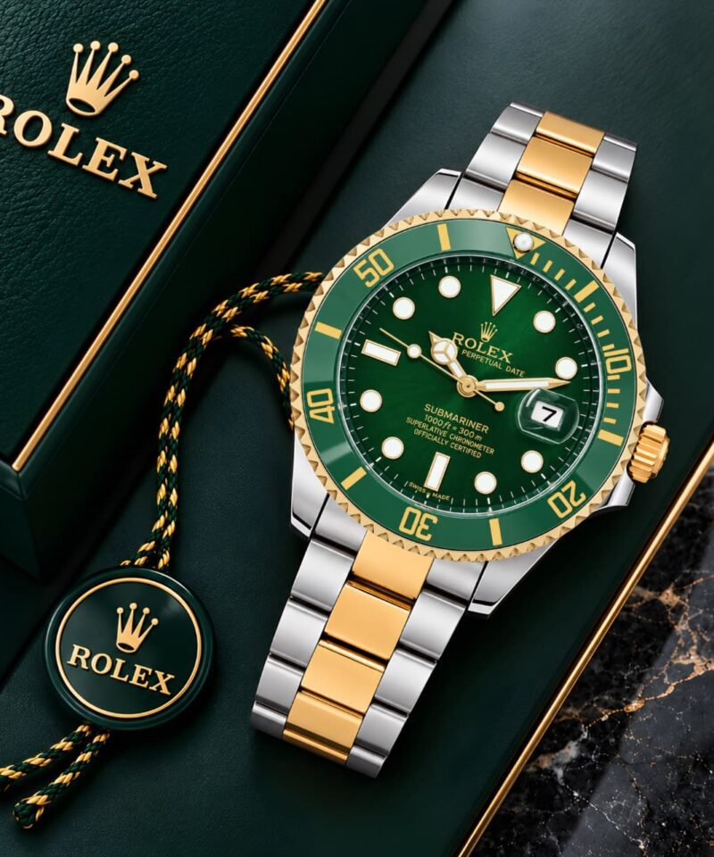 Rolex Submariner Rotating-Style Green Bezel