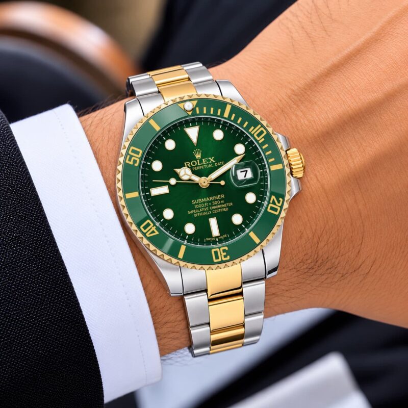 Rolex Submariner Rotating-Style Green Bezel