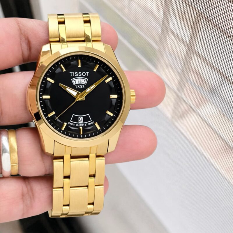 Tissot Couturier Day-Date Beautiful Gradient Black Dial Watch