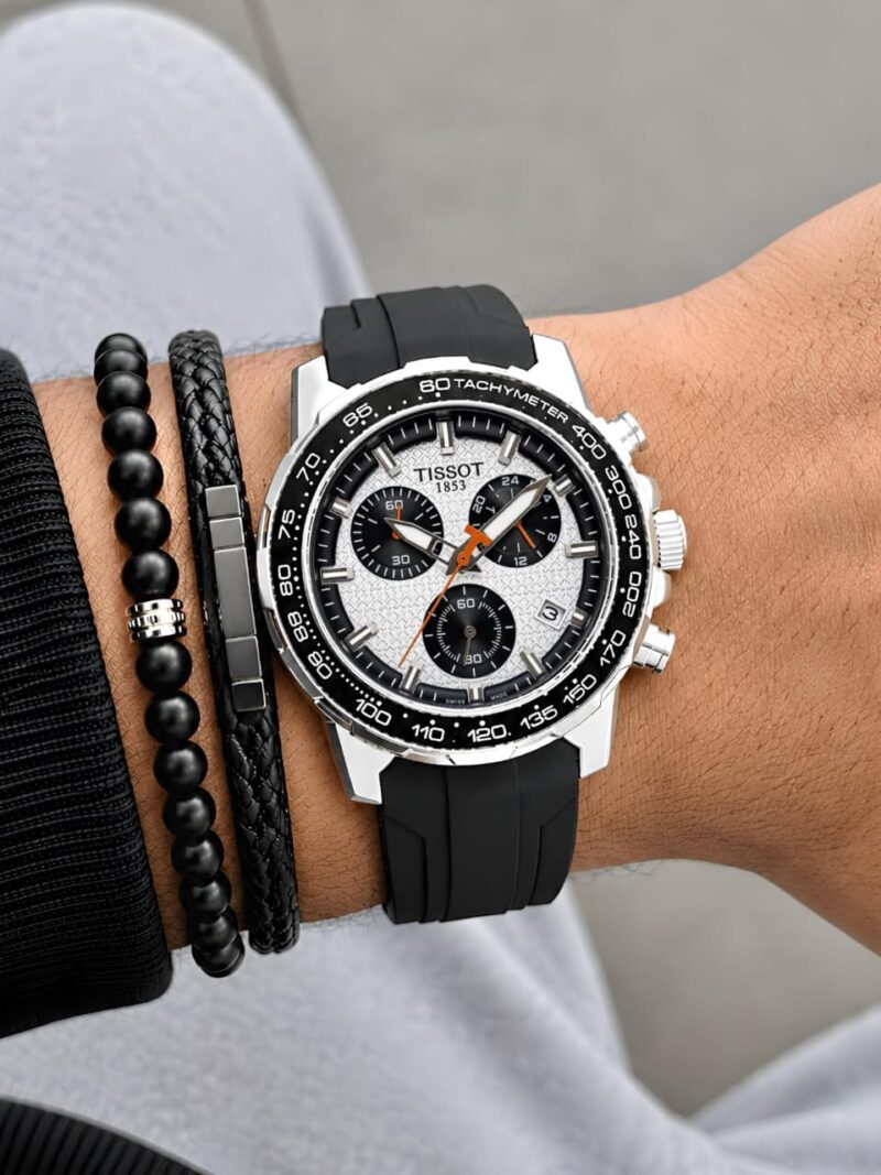 Tissot Supersport Chrono Aluminium Bezel Ring with Tachymeter Scale Watch