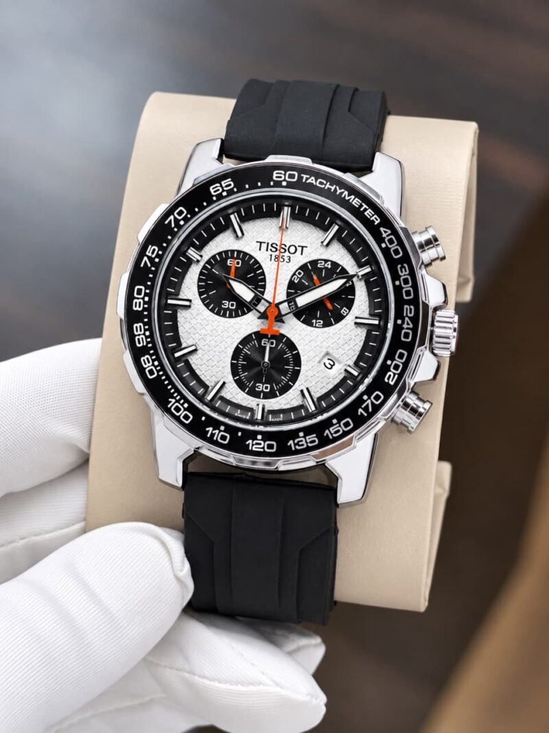 Tissot Supersport Chrono Aluminium Bezel Ring with Tachymeter Scale Watch