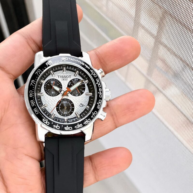Tissot Supersport Chrono Aluminium Bezel Ring with Tachymeter Scale Watch