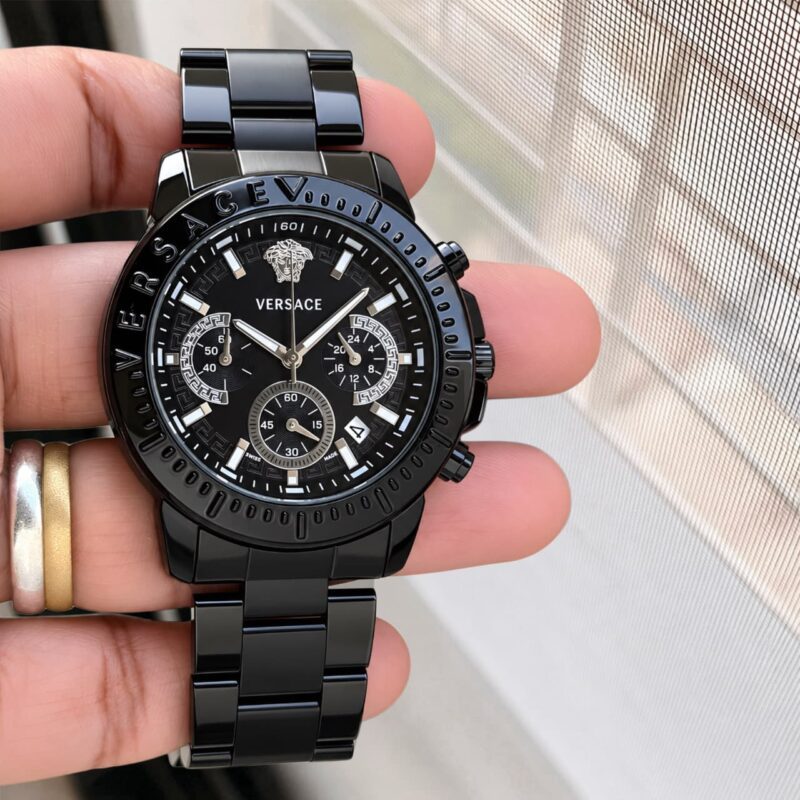 Versace New Chronograph Stainless steel Black