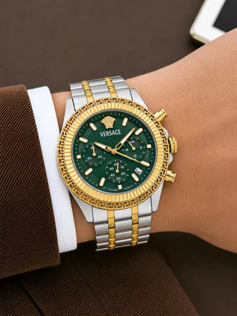 Versace VE0W00425 Fornax Chronograph Dial Green Watch