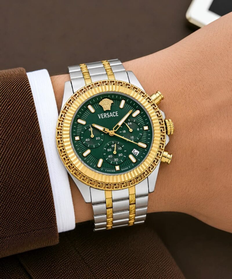 Versace VE0W00425 Fornax Chronograph Dial Green Watch