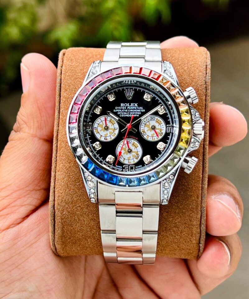 Golden Rolex Rainbow Watch First Copy