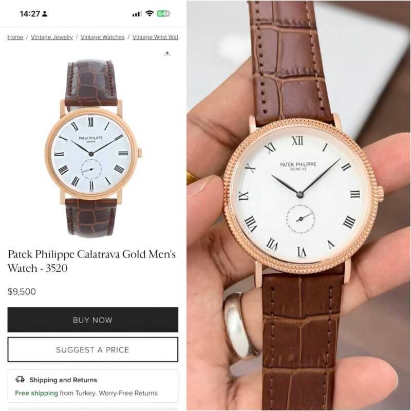 Patek Philippe Calatrava 3919J First Copy Watches In India