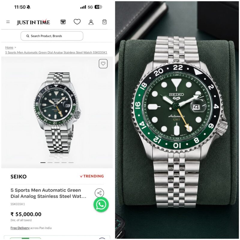 Seiko For Men 5 Sports Automatic GMT