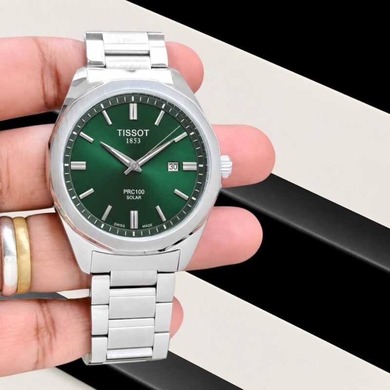 Tissot PRC100 Solar Green Watch - Image 2