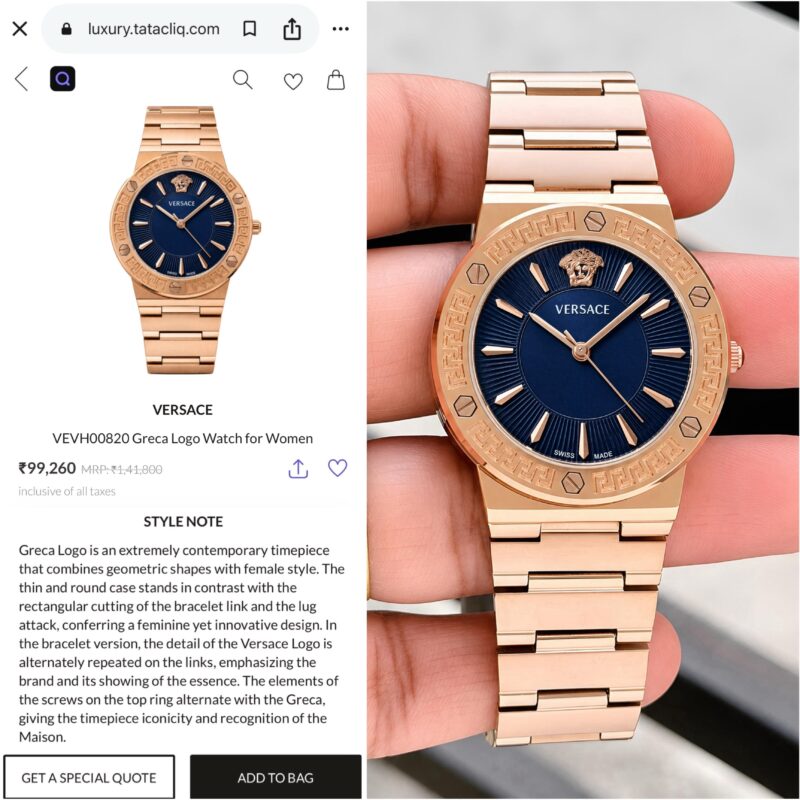Versace Greca Women Watch