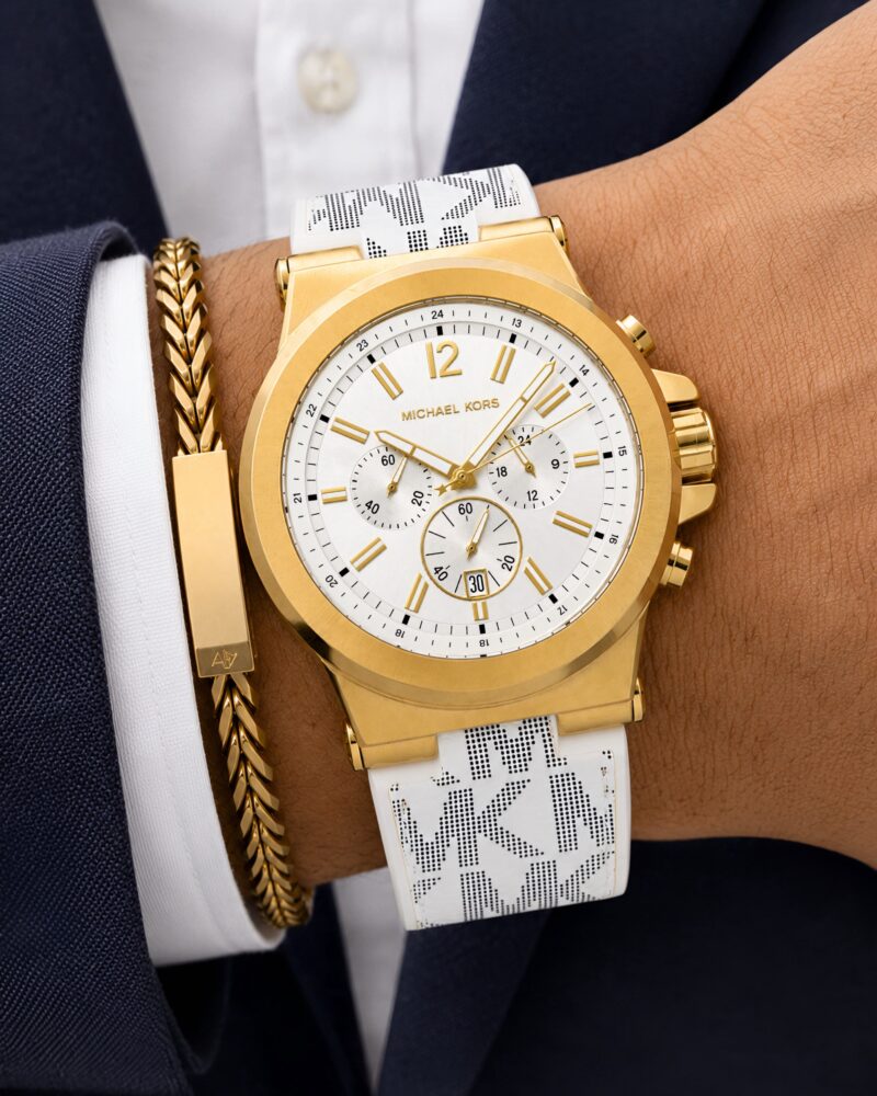 Michael Kors Premium White Sunburst Dial