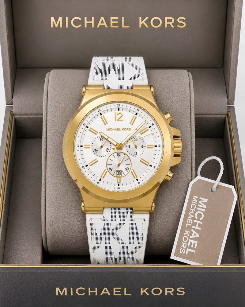 Michael Kors Premium White Sunburst Dial
