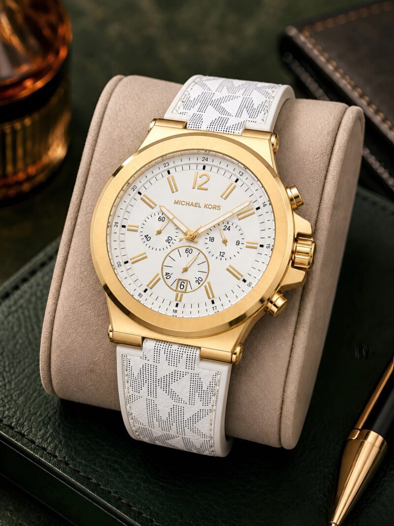 Michael Kors Premium White Sunburst Dial