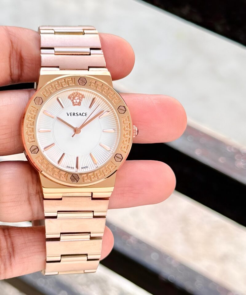 Versace White Greca Women Watch