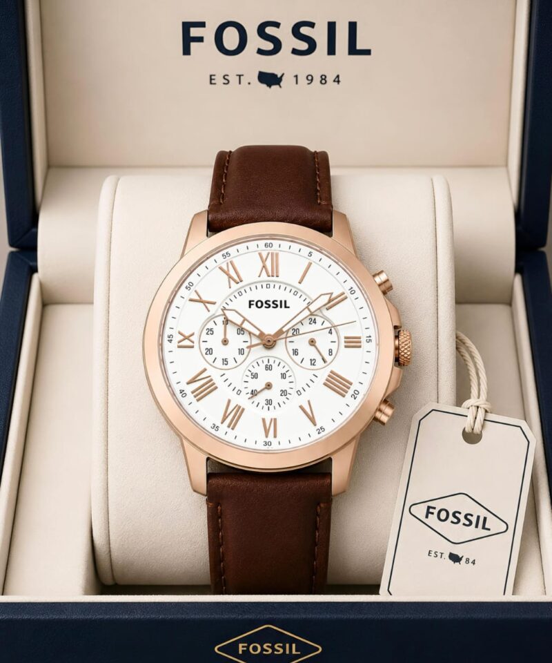 Fossil FS5512 Neutra Chronograph Brown multi purpose smart fit strap
