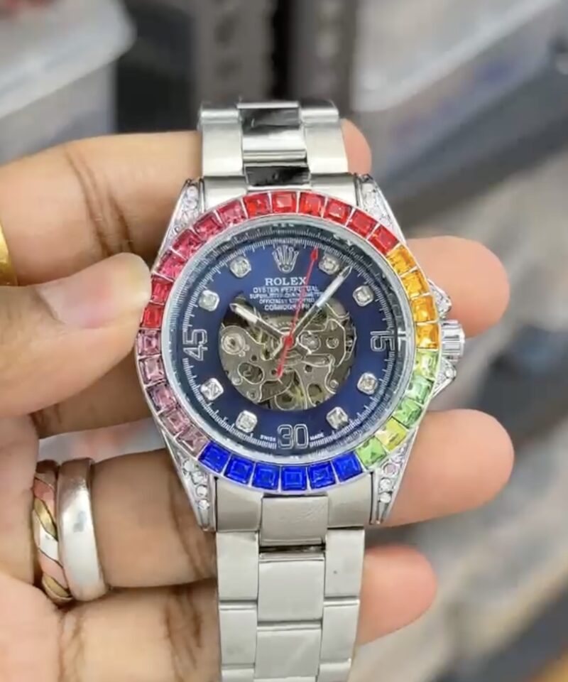 ROLEX Rainbow Automatic blue Watch