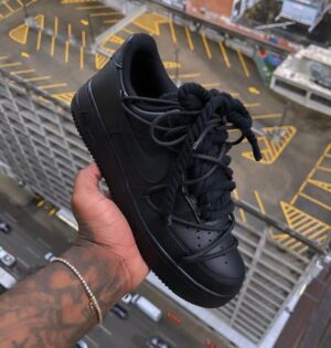 *PRODUCT NAME*: Nike✔️Airforce 1 *"CUSTOM SUPER BLACK"* *QUALITY*:- Master Piece With Original Box *(Premium Quality)*. 🔥 *SIZE*:- 41, 42, 43, 44, 45.🔥 🏷️ *PRICE :- 2700/-* (Shipping Free) _Hurry To Grab Yours_..✌️😊