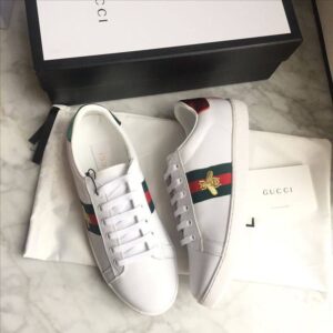  First Copy gucci bee sneaker white