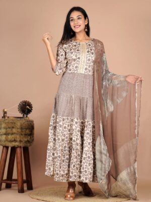 Full flair kurti in tyres style